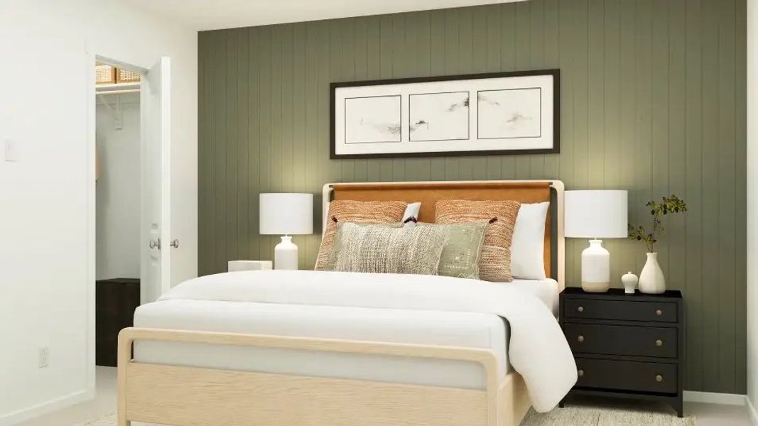 Furnished interior in a model home at Acorn: Broadview in Princeton (Image 8).