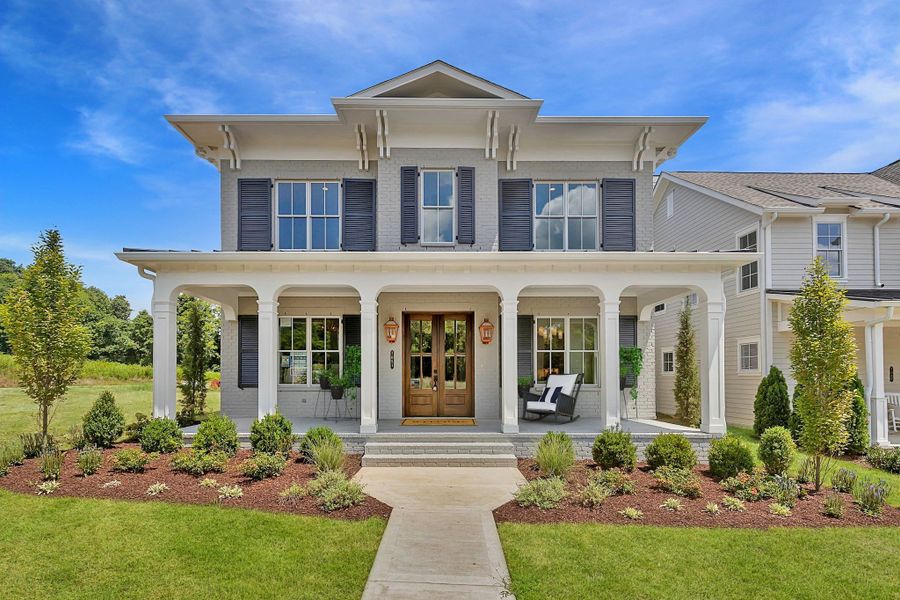 Street view of homes within the Stephens Valley master-planned community in Nashville, TN (Image 2).