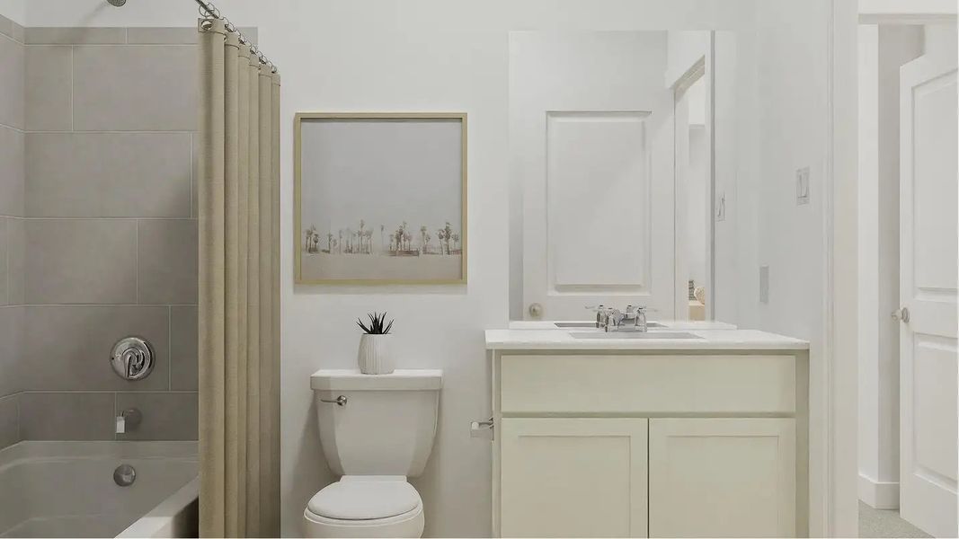 Furnished interior in a model home at Waterlin in St. Cloud (Image 21).