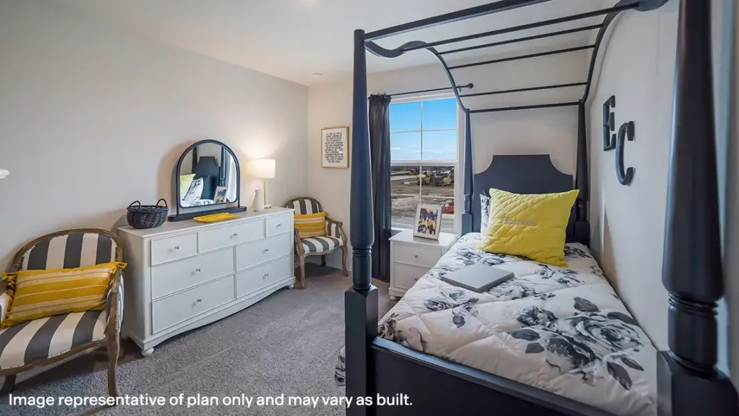 Furnished interior in a model home at Weatherwood in San Antonio (Image 21).