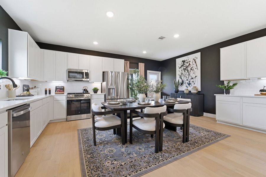Furnished interior in a model home at Pecan Estates in Crosby (Image 31).