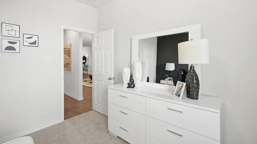 Furnished interior in a model home at Homestead in Temple (Image 24). Furnished interior in a model home at Homestead in Temple (Image 24).