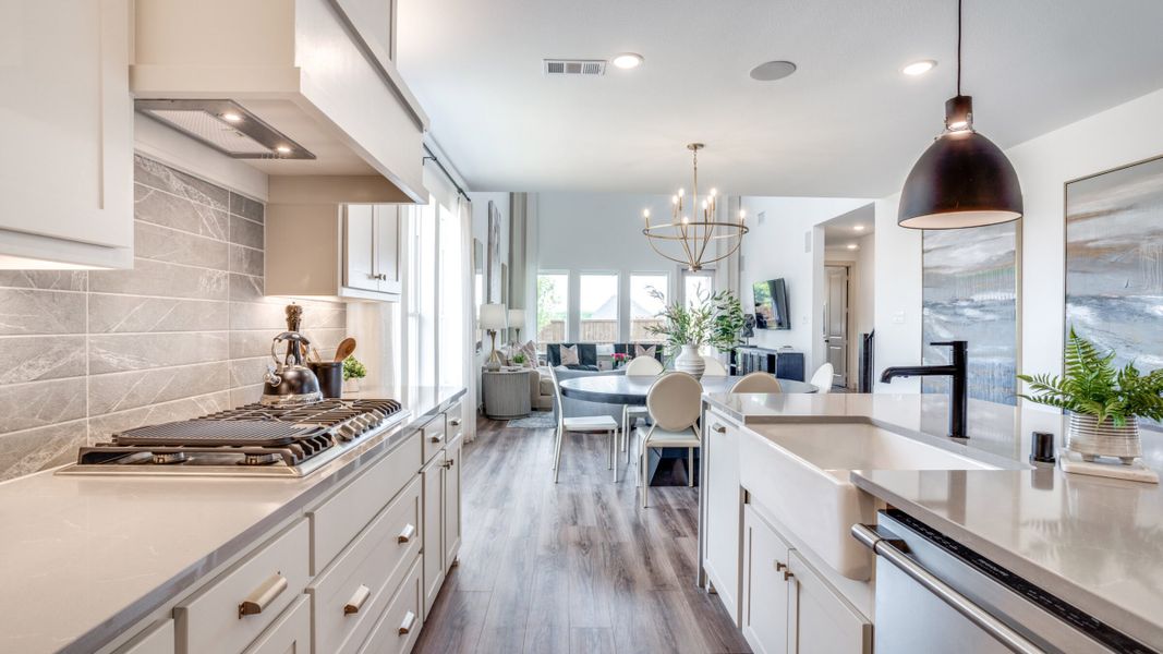 Furnished interior in a model home at Watson Branch in Mansfield (Image 12).
