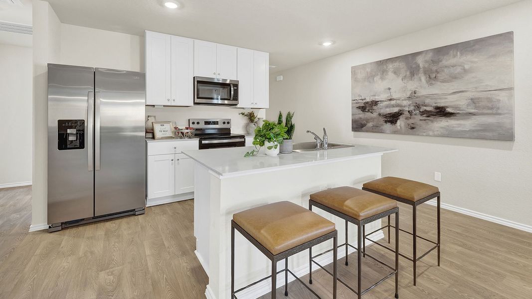 Furnished interior in a model home at Spring Valley in New Braunfels (Image 5).