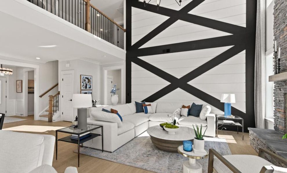 Furnished interior in a model home at Founders Club in Moore (Image 13).