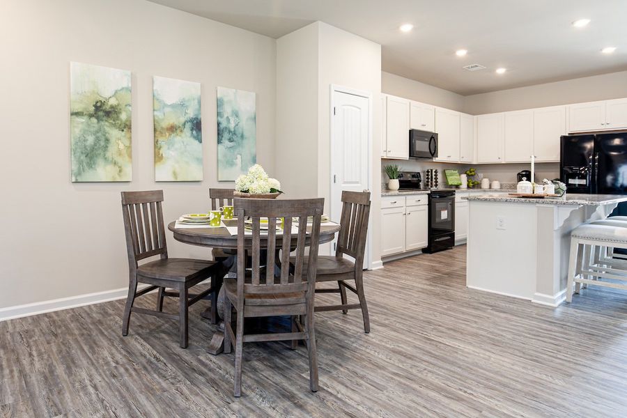 Furnished interior in a model home at The Cottages of Silvertown in Thomaston (Image 9).