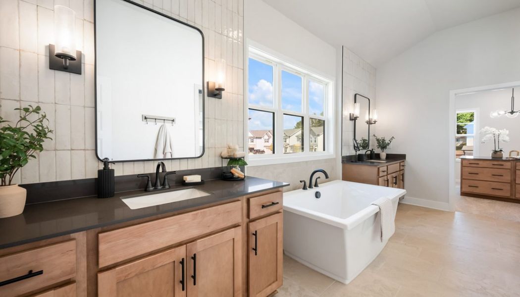 Furnished interior in a model home at Ponderosa Farms Manor in Gainesville (Image 37). Furnished interior in a model home at Ponderosa Farms Manor in Gainesville (Image 37).