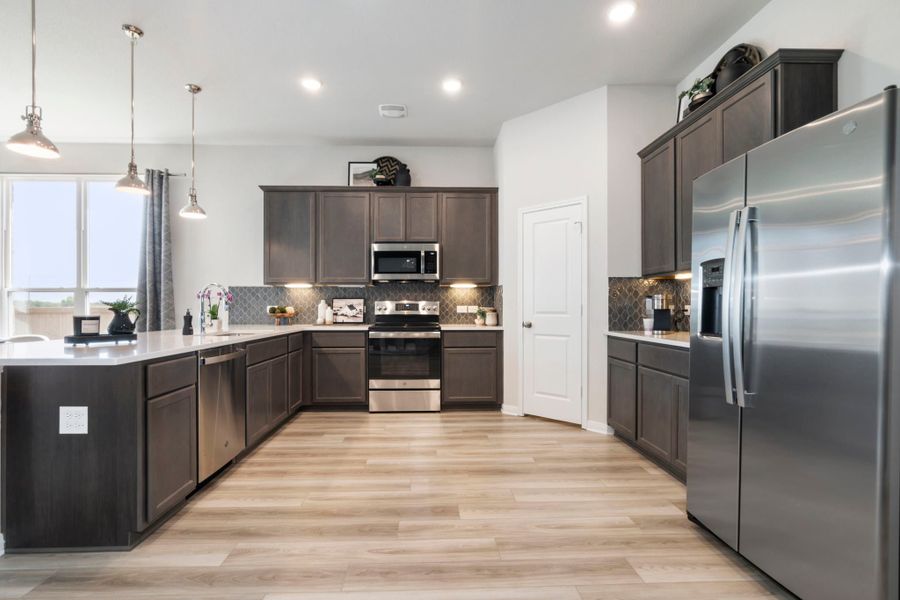 Furnished interior in a model home at Legacy at Park Meadows in Lorena (Image 11).