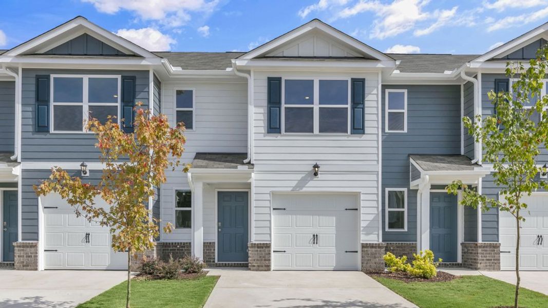 Front exterior of a home in the The Townes at Belle Grove community, located in Wendell, NC (Image 4).