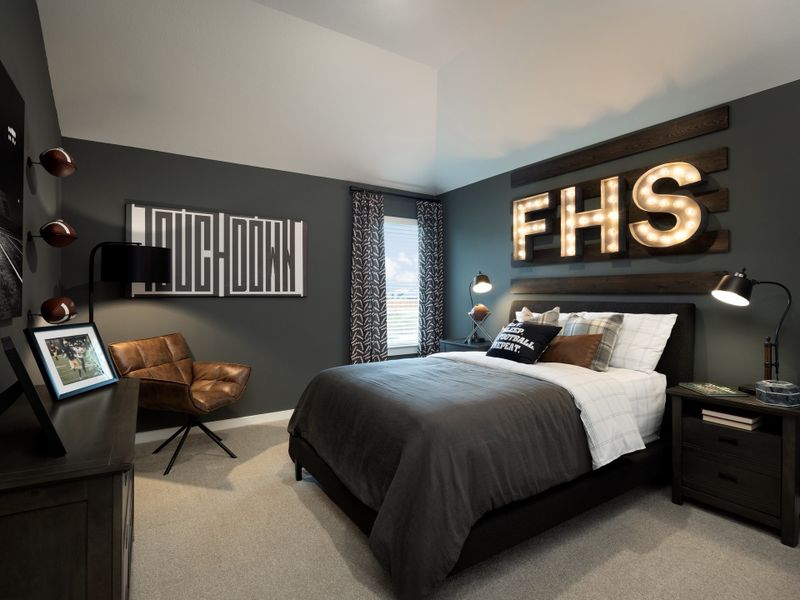 Furnished interior in a model home at Kingdom Heights in Rosenberg (Image 8). Furnished interior in a model home at Kingdom Heights in Rosenberg (Image 8).
