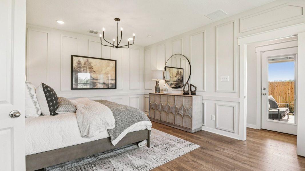 Furnished interior in a model home at Prairie Green in Converse (Image 37). Furnished interior in a model home at Prairie Green in Converse (Image 37).