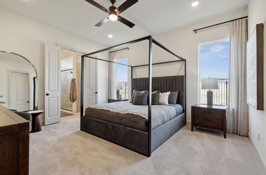 Furnished interior in a model home at Hazelwood 40' Series in Frisco (Image 24).