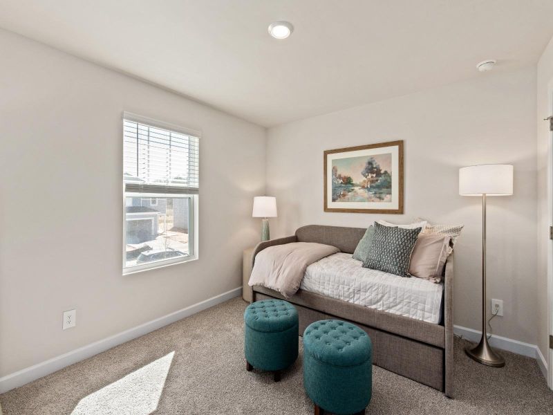 Furnished interior in a model home at Russell Grove - Rolling Hills Series in Charlotte (Image 15).