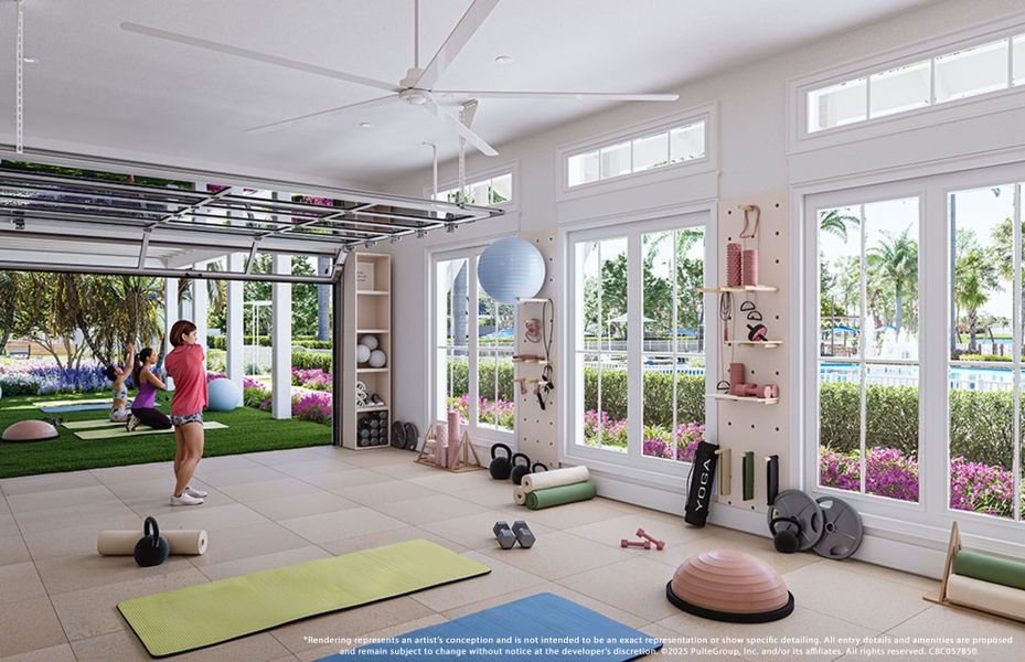 Your new home at SeaFlower, just steps away from the Garden Club fitness center