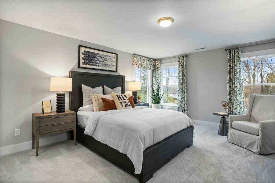 Furnished interior in a model home at Wexford in Elon (Image 23).