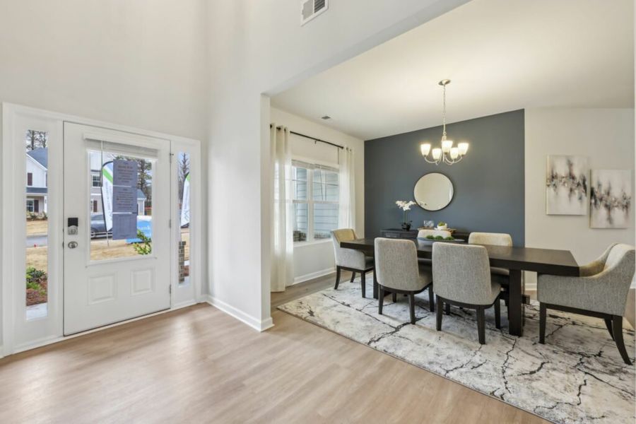 Furnished interior in a model home at Stephens Landing in Loganville (Image 35). Furnished interior in a model home at Stephens Landing in Loganville (Image 35).