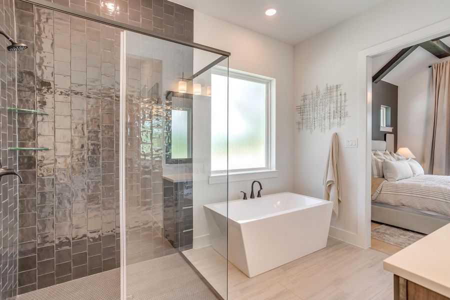 Furnished interior in a model home at Ten Mile Creek in Celina (Image 72).