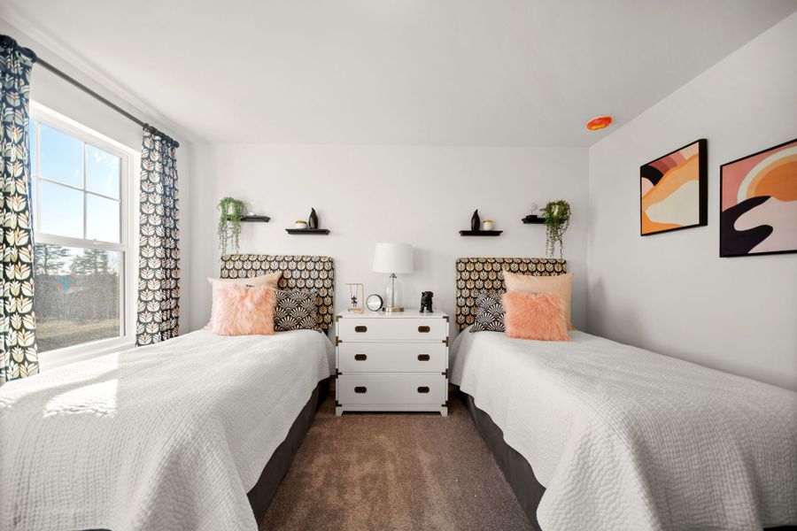 Furnished interior in a model home at Haven at Rocky River in Concord (Image 22).