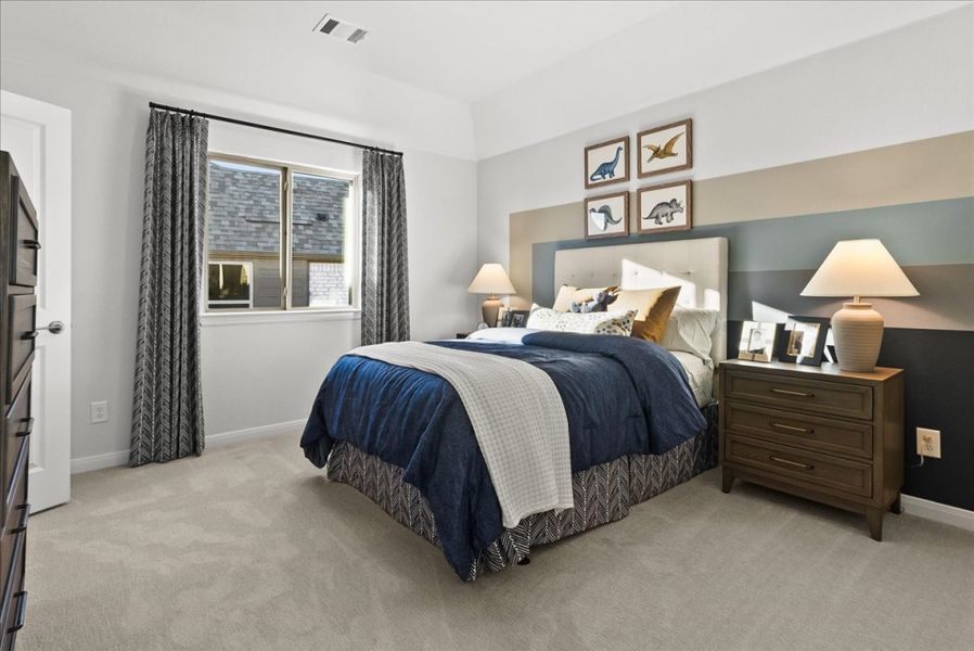 Furnished interior in a model home at Creekview Meadows in Pilot Point (Image 26).