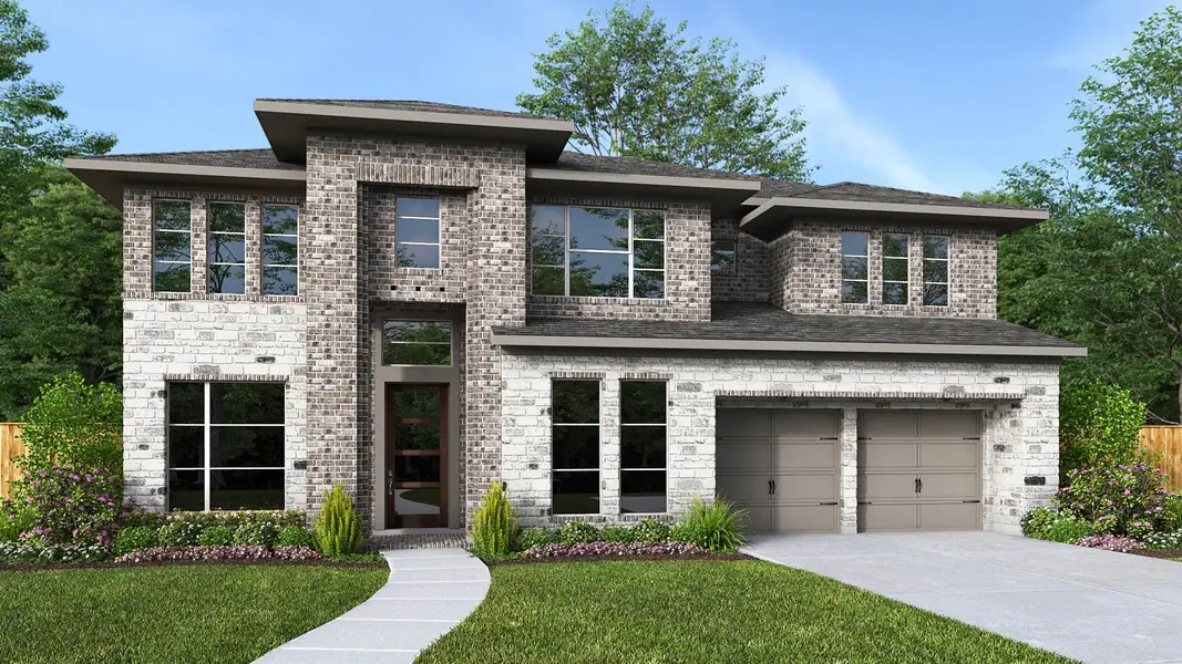 Front exterior of a home in the Meridiana community, located in Rosharon, TX (Image 9).