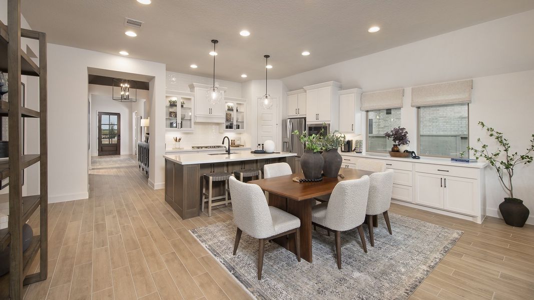 Furnished interior in a model home at Legacy 50' in League City (Image 5).