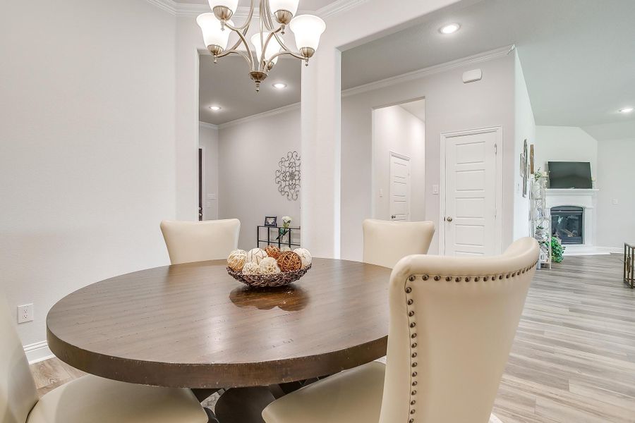 Furnished interior in a model home at Mallard Point in Greenville (Image 7).