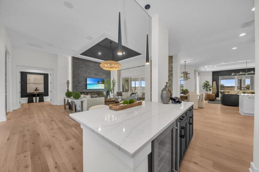 Furnished interior in a model home at Hampton Lakes in Sarasota (Image 60). Furnished interior in a model home at Hampton Lakes in Sarasota (Image 60).