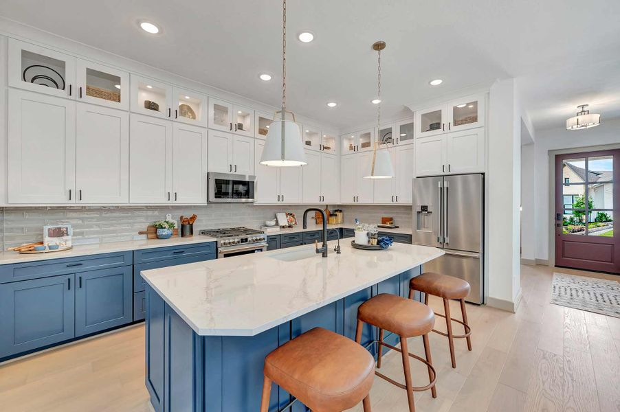 Furnished interior in a model home at Jubilee - Cottages Row Collection in Hockley (Image 9).