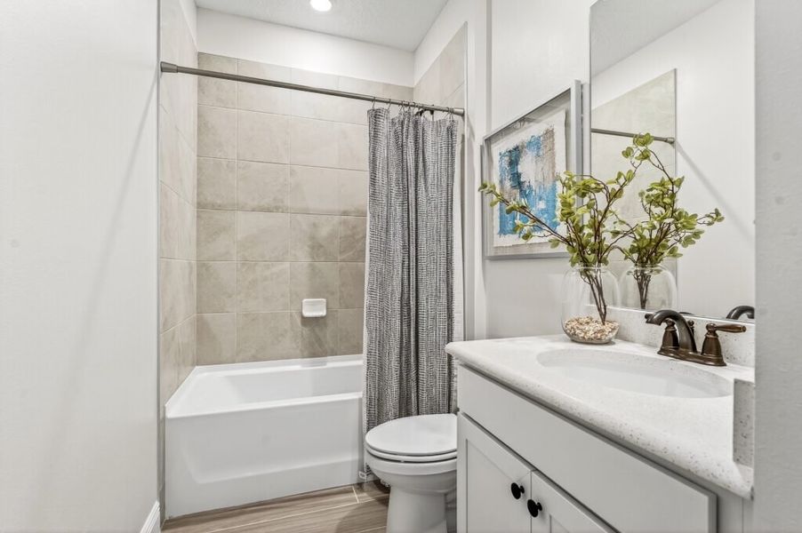 Furnished interior in a model home at Huntington Park in Titusville (Image 32).