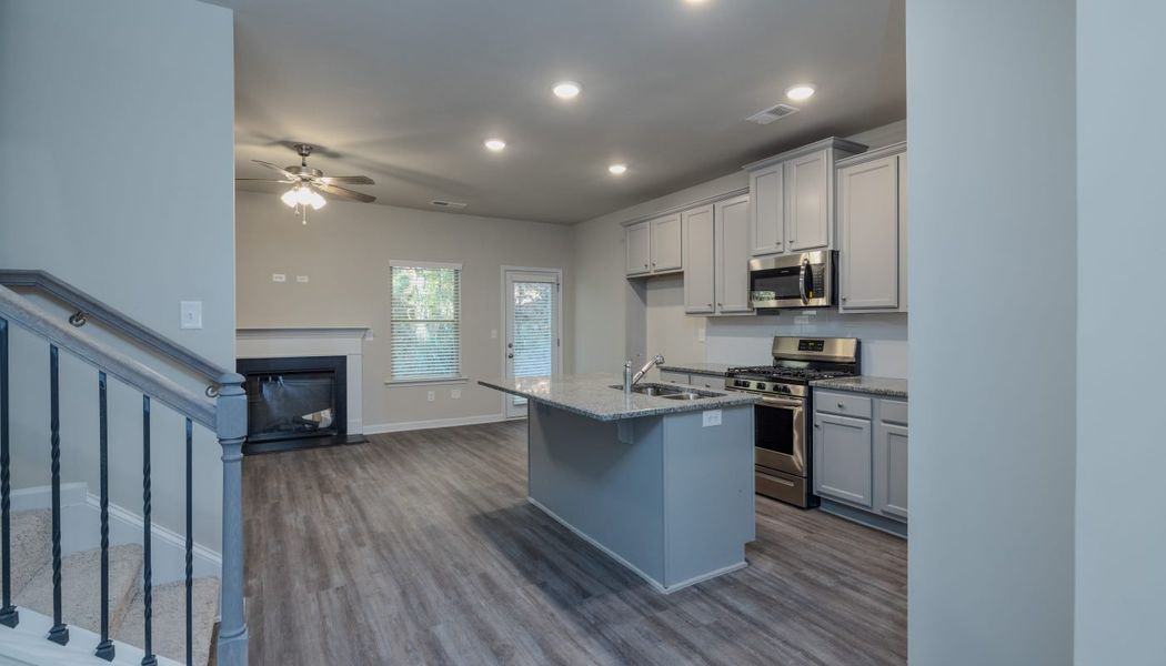Furnished interior in a model home at Turtle Creek Villas in Winder (Image 25). Furnished interior in a model home at Turtle Creek Villas in Winder (Image 25).