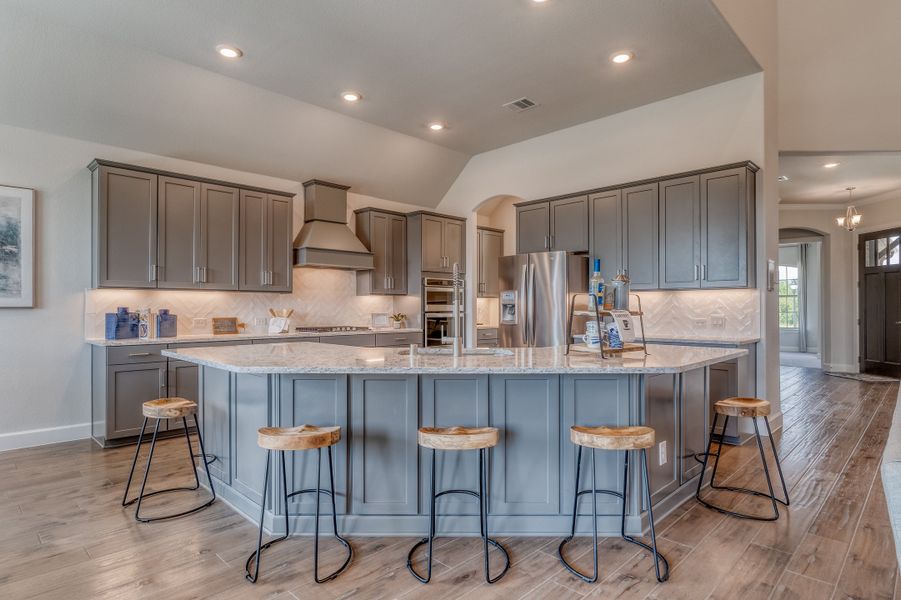Furnished interior in a model home at Lovers Landing in Forney (Image 12).