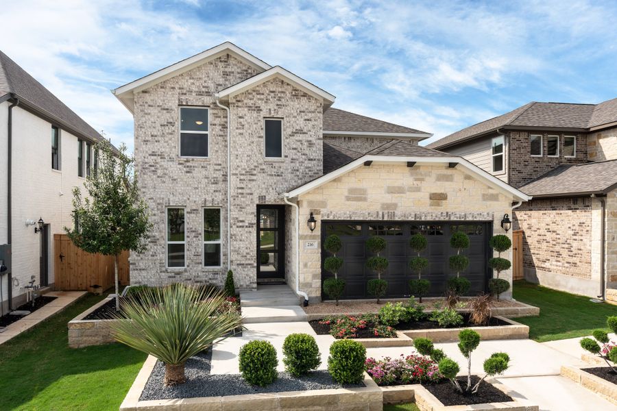 Front exterior of a home in the Nolina community, located in Georgetown, TX (Image 2).
