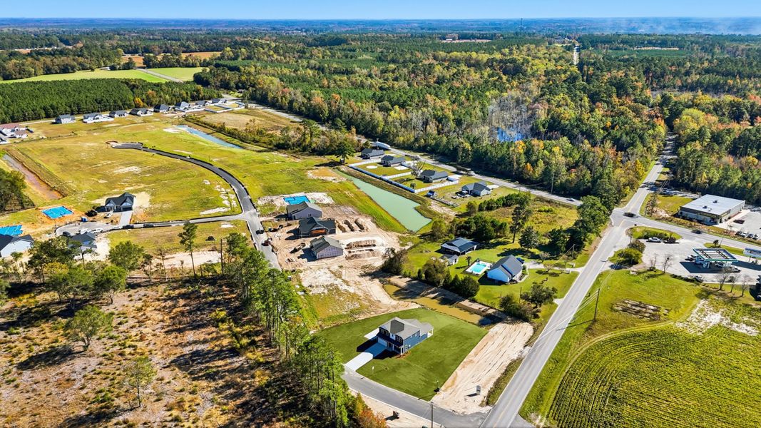 Aerial view of the Oak Grove community in Conway, SC, showing layout and nearby surroundings (Image 13).