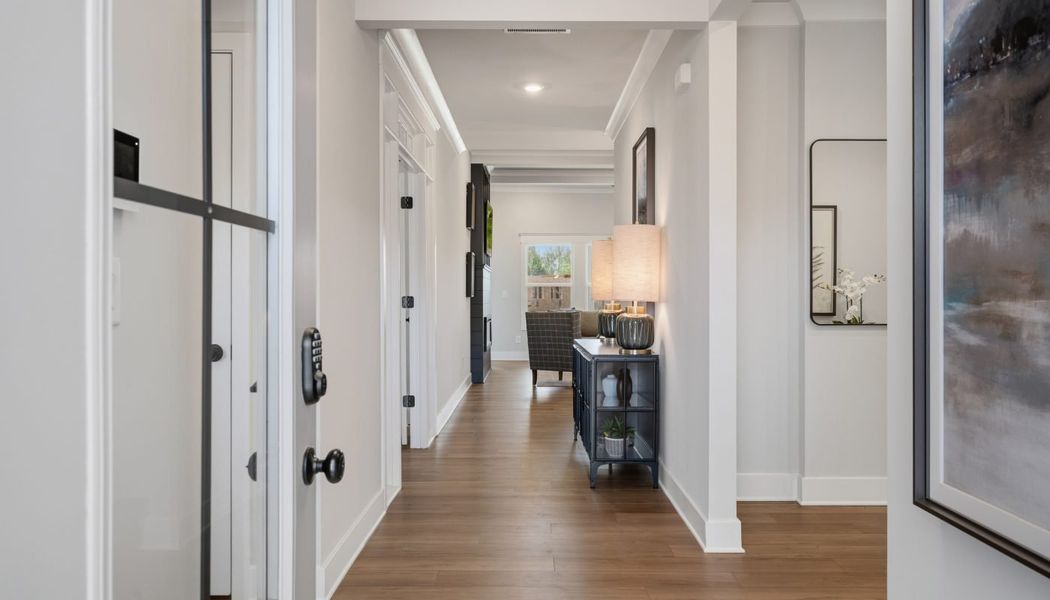 Furnished interior in a model home at Garland Meadows in Cartersville (Image 31).
