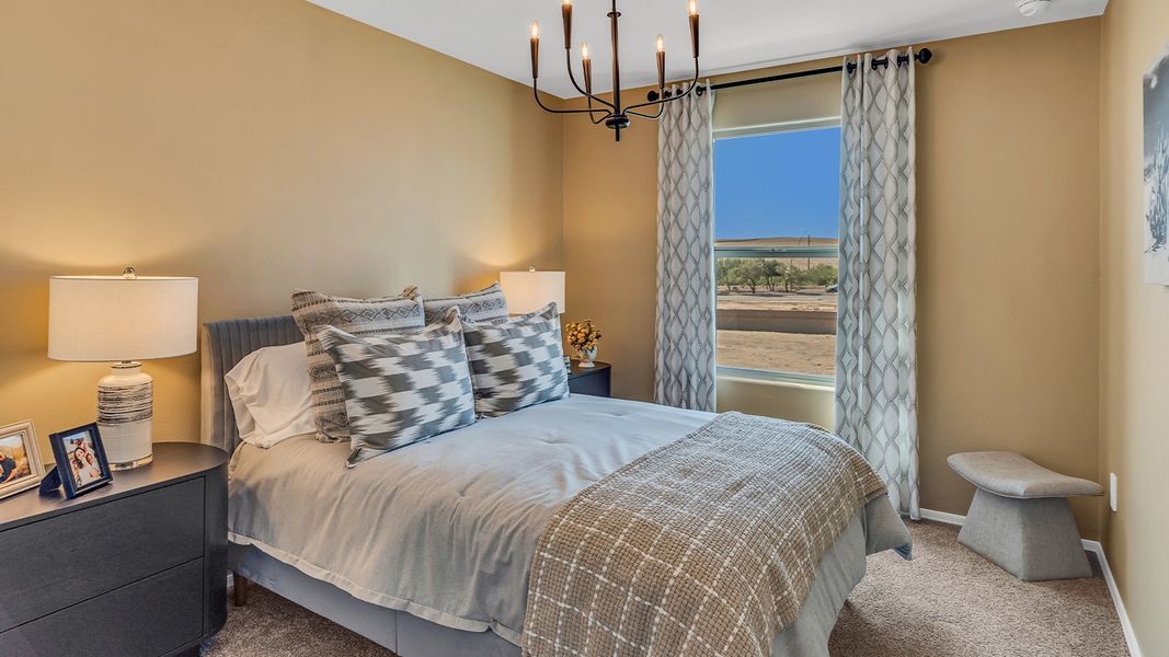 Furnished interior in a model home at Coronet at Gladden Farms in Marana (Image 80).