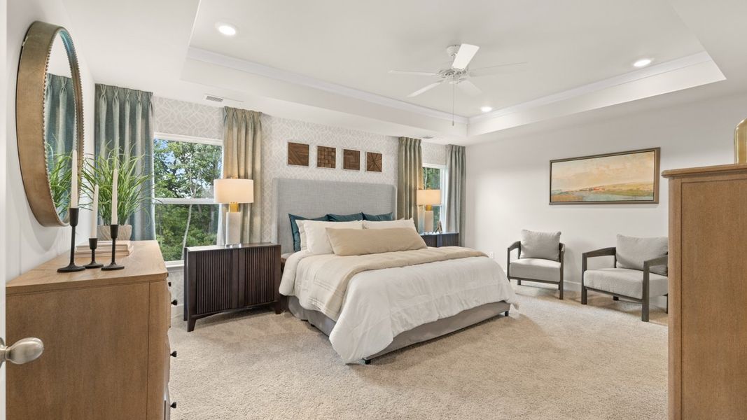 Furnished interior in a model home at Heritage Pointe in Senoia (Image 9).