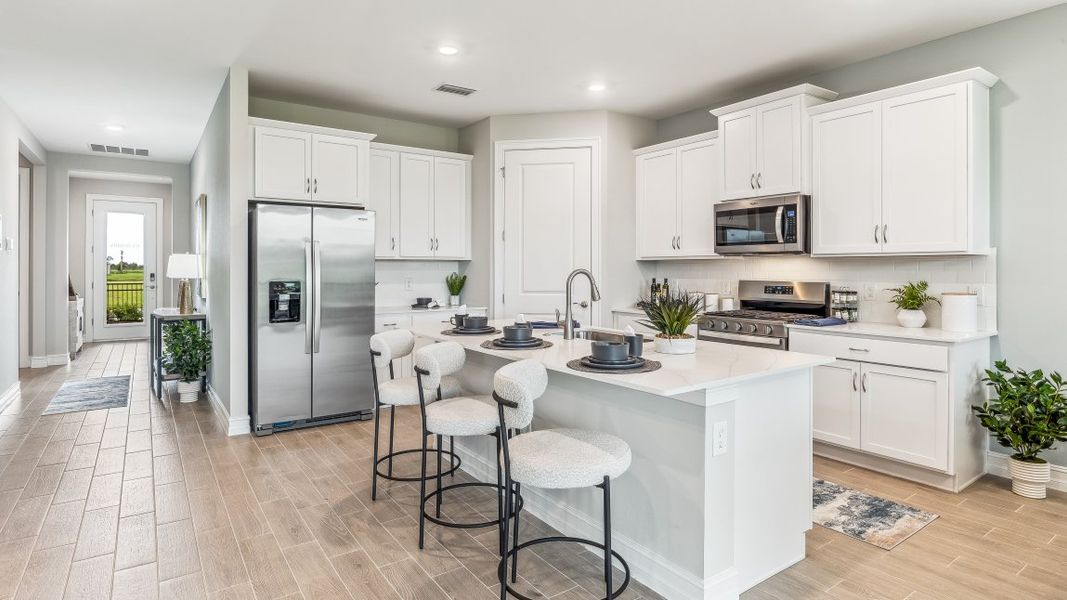 Furnished interior in a model home at Palmetto Landing at Babcock Ranch in Punta Gorda (Image 40).