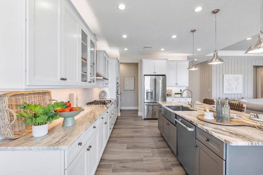 Furnished interior in a model home at The Sanctuary – Royal Collection in Punta Gorda (Image 9).