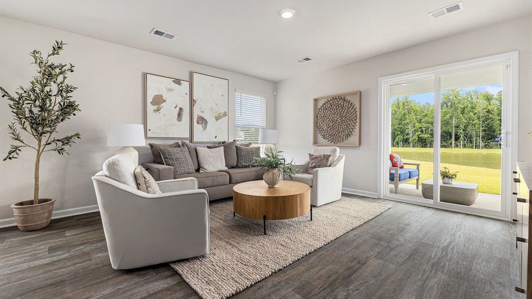 Furnished interior in a model home at Dove Crossing in Conway (Image 3).