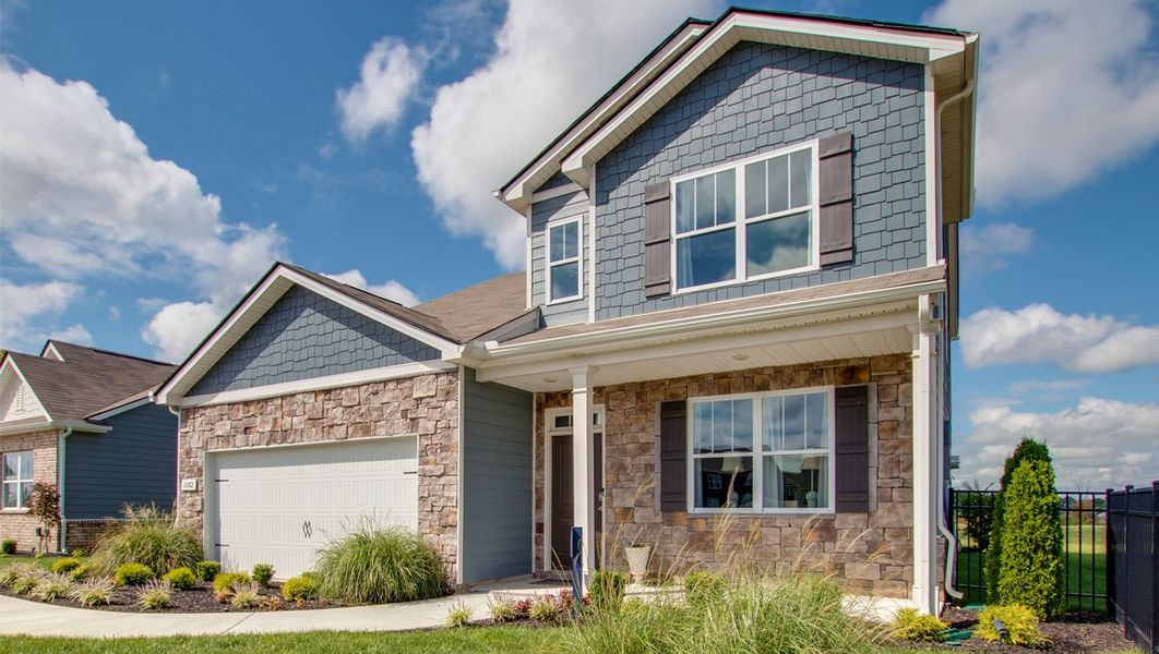 Front exterior of a home in the The Parks community, located in White House, TN (Image 2). Front exterior of a home in the The Parks community, located in White House, TN (Image 2).