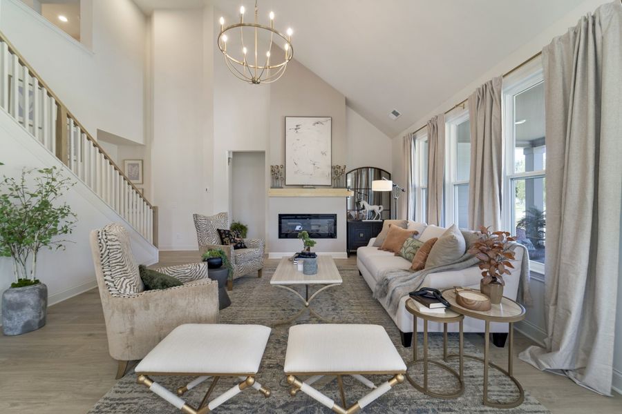 Furnished interior in a model home at Brewer Point in Murfreesboro (Image 11).