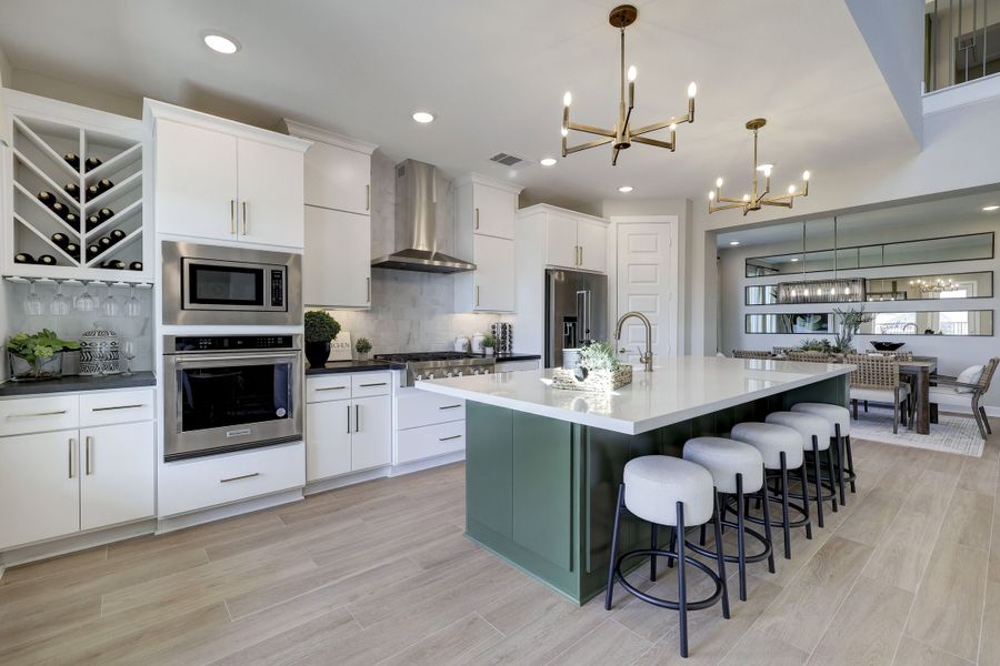 Furnished interior in a model home at Bridgeland 50' (Creekland Village) in Cypress (Image 9). Furnished interior in a model home at Bridgeland 50' (Creekland Village) in Cypress (Image 9).