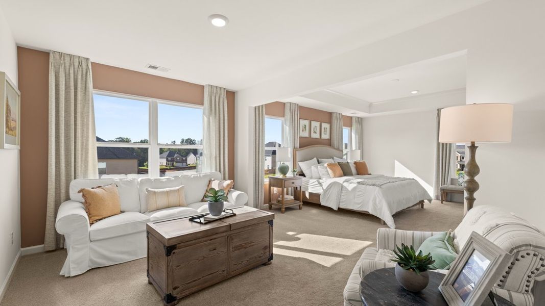 Furnished interior in a model home at Independence in Loganville (Image 22).