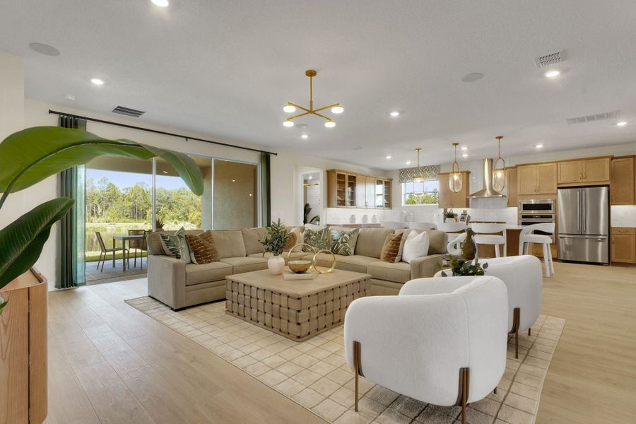 Furnished interior in a model home at Waterlin in St. Cloud (Image 3).