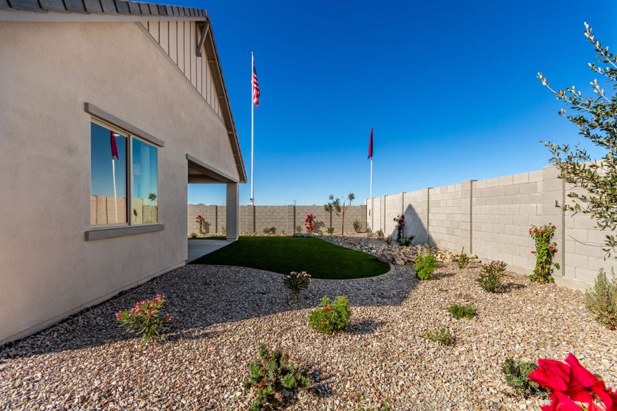 Exterior details of a home in Agave Springs at Teravalis, Buckeye (Image 22).
