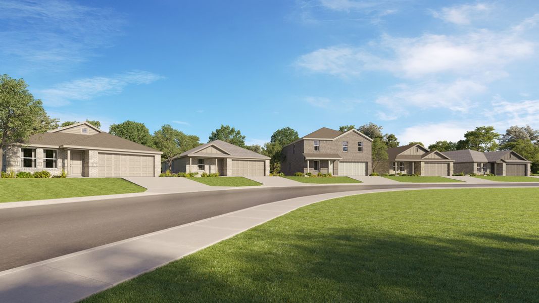 Grove Core Watermill 3 Side Brick Streetscape