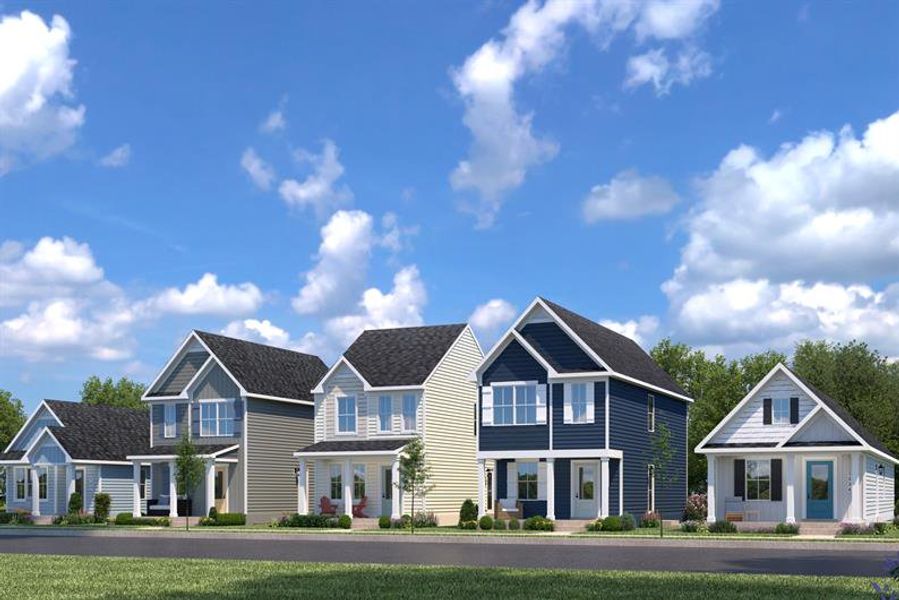 Timeless coastal style, durable HardiPlank siding, and inviting porches to gather and unwind.​