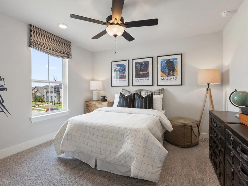 Furnished interior in a model home at Mercer Meadows in Royse City (Image 10).