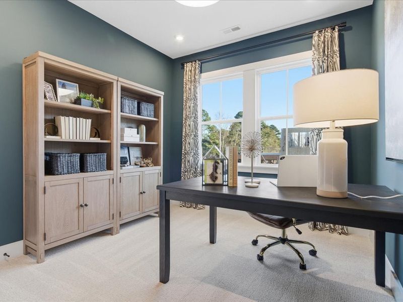 Furnished interior in a model home at Ascend in Charlotte (Image 19).