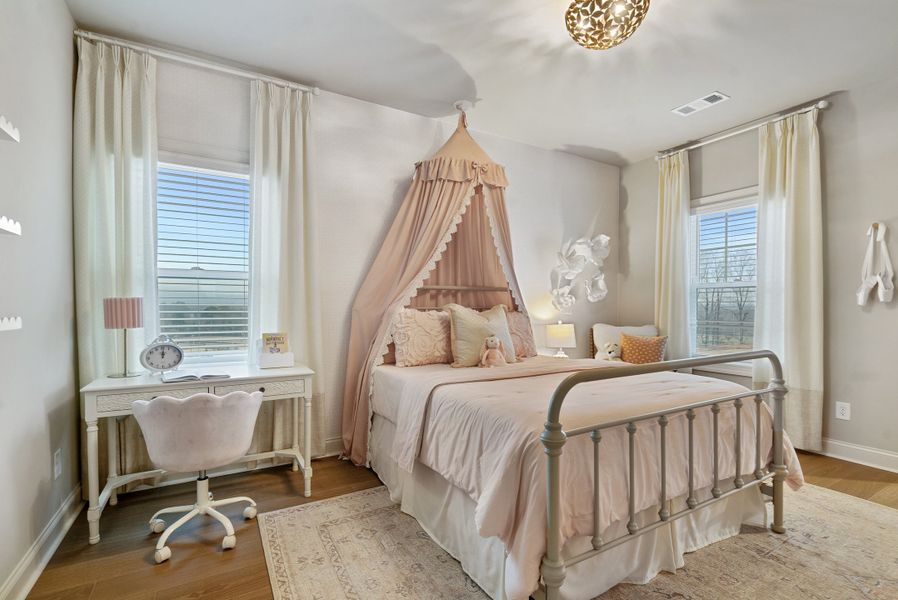 Furnished interior in a model home at Palisades in Cumming (Image 21).
